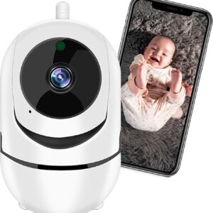 Babá Eletrônica Câmera Wifi Sem Fio Visão Noturna Microfone