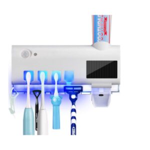 Dispenser Automático Pasta De Dente + Suporte De Escovas