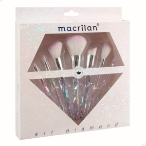 Kit C/7 Pincéis Profissionais Diamond Macrilan